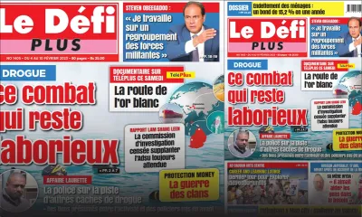 Voici la Une du Défi Plus de ce samedi 04 Février 2023