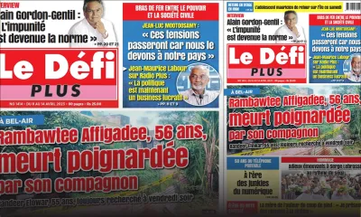 Voici la Une du Défi Plus de ce samedi 08 Avril 2023