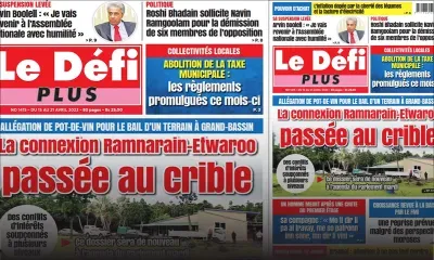 Voici la Une du Défi Plus de ce samedi 15 Avril 2023