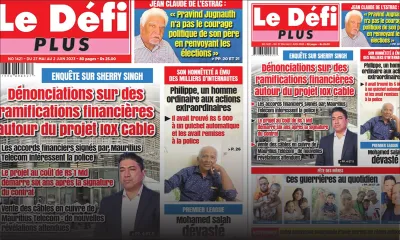 Voici la Une du Défi Plus de ce samedi 27 Mai 2023