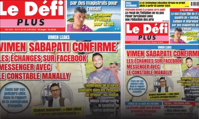 Voici la Une du Défi Plus de ce samedi 17 Juin 2023