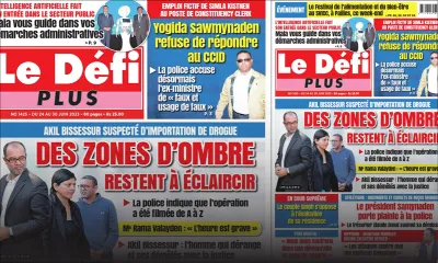 Voici la Une du Défi Plus de ce samedi 24 Juin 2023