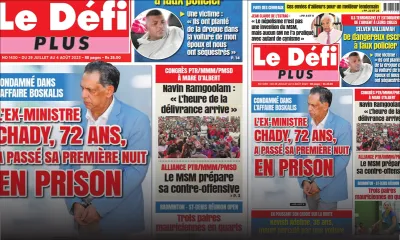 Voici la Une du Défi Plus de ce samedi 29 Juillet 2023