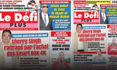 Voici la Une du Défi Plus de ce samedi 02 Septembre 2023