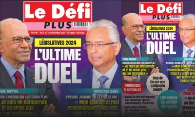 Voici la une du Défi Plus de ce Samedi 09 Novembre 2024