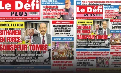 Voici la Une du Défi Plus de ce Samedi 30 Août 2025