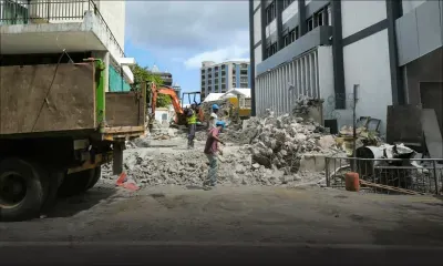 Danger d’inondations : le bâtiment de KFC à La Chaussée enfin démoli