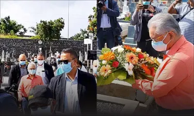 St Jean Fête du Travail : dépôt de gerbes au cimetière