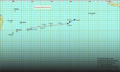 Météo : la dépression tropicale s’est intensifiée en une tempête modérée, elle a été baptisée Batsirai  