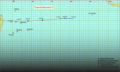 Météo : la dépression tropicale se déplace vers l’ouest à une vitesse accélérée de 25 km/h