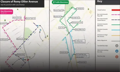 Phase 2 du Metro Express : de déviations routières à Quatre-Bornes