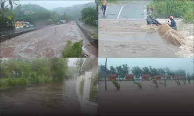 Intempéries : les nuages associés à Berguitta mettent Rodrigues sous les eaux
