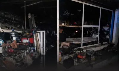 Incendie à Kobe Spare Parts à Vacoas  