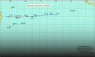 Météo : La tempête Dikeledi s’approche dangereusement de Saint-Brandon