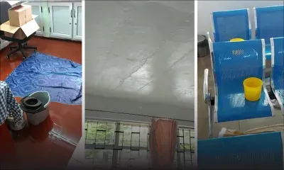 Infiltration d'eau de pluie au dispensaire de Helvetia