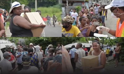 [En images] Total lockdown : distribution de vivres aux familles nécessiteuses 