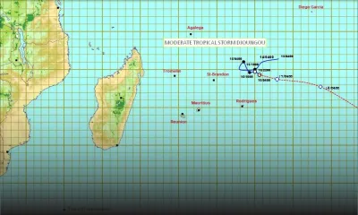 Météo : la tempête tropicale modérée Djoungou à 975 km de Maurice