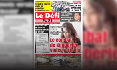 Voici la Une du Défi Plus de ce samedi 01 septembre 2018