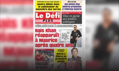 Voici la Une du Défi Plus de ce samedi 04 mai 2019