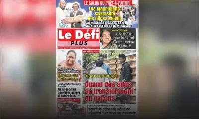 Voici la Une du Défi Plus de ce samedi 06 octobre 2018