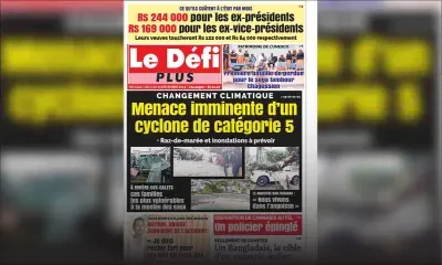 Voici la Une du Défi Plus de ce samedi 07 décembre 2019