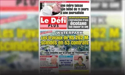 Voici la Une du Défi Plus de ce samedi 09 mars 2019