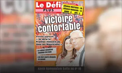 Voici la Une du Défi Plus de ce samedi 09 novembre 2019