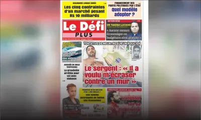 Voici la Une du Défi Plus de ce samedi 11 mai 2019