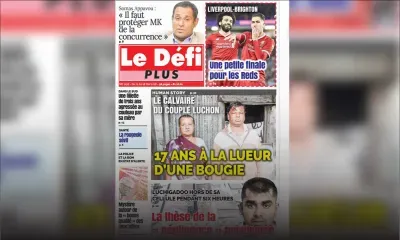 Voici la Une du Défi Plus de ce samedi 12 mai