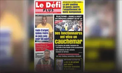 Voici la Une du Défi Plus de ce samedi 23 novembre 2019