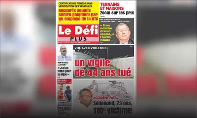 Voici la Une du Défi Plus de ce samedi 18 août 2018