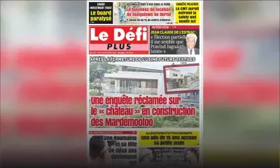 Voici la Une du Défi Plus de ce samedi 20 avril 2019