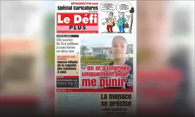 Voici la Une du Défi Plus de ce samedi 22 décembre