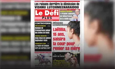 Voici la Une du Défi Plus de ce samedi 23 mars 2019