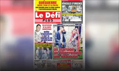 Voici la Une du Défi Plus de ce samedi 29 juin 2019