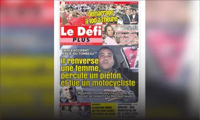 Voici la Une du Défi Plus de ce samedi 04 août 2018