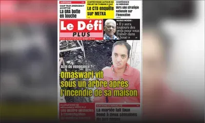 Voici la Une du Défi Plus de ce samedi 21 juillet.