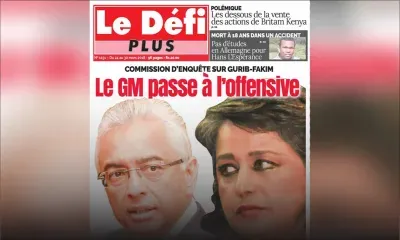 Voici la Une du Défi Plus de ce samedi 24 mars.