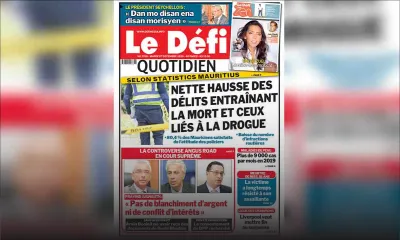 Voici la Une du Défi Quotidien de ce mardi 01 décembre 2020