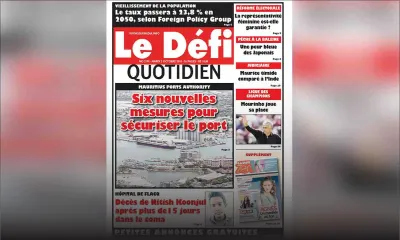 Voici la Une du Défi Quotidien de ce mardi 02 octobre 2018