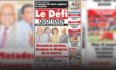 Voici la Une du Défi Quotidien de ce lundi 2 décembre 2019