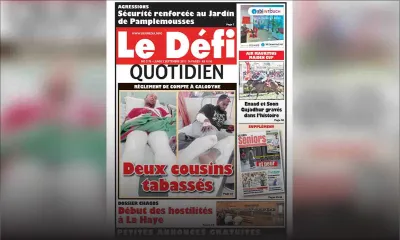 Voici la Une du Defi Quotidien de ce lundi 03 septembre 2018