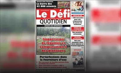 Voici la Une du Défi Quotidien de ce mardi 07 janvier 2020