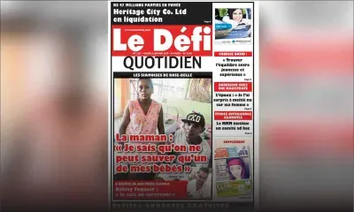 Voici la Une du Defi Quotidien de ce mardi 08 janvier 2019