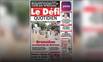 Voici la Une du Defi Quotidien de ce lundi 09 mars 2020