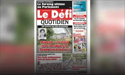 Voici la Une du Defi Quotidien de ce lundi 10 décembre 2018