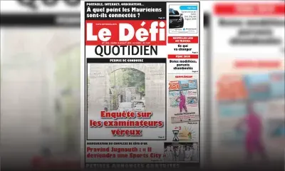 Voici la Une du Defi Quotidien de ce mardi 16 juillet 2019