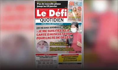 Voici la Une du Défi Quotidien de ce mardi 17 novembre 2020