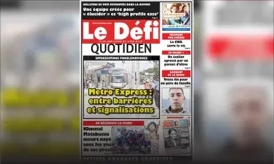 Voici la Une du Defi Quotidien de ce mardi 18 février 2020