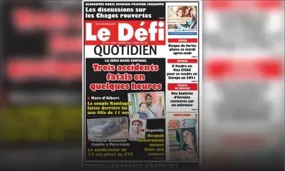 Voici la Une du Défi Quotidien de ce mardi 21 janvier 2020